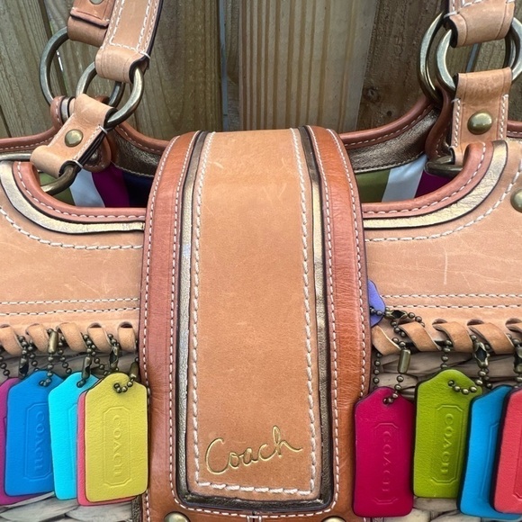 Coach Hangtag Lily Straw Legacy Basket Tote Bag Limited Edition 65th Ann… - Picture 12 of 14